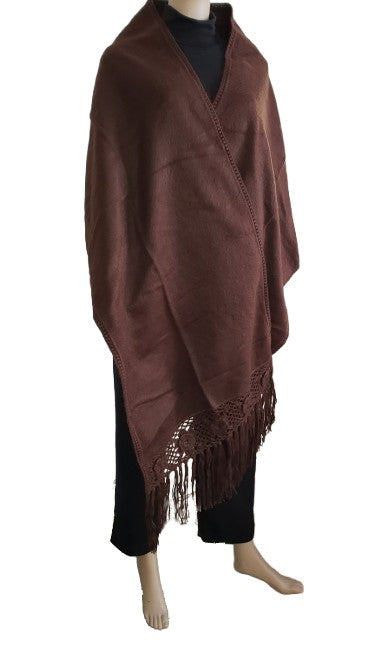 Alpaca Shawl - Wrap - Ruana -Cape Alpaca Blend, Rectangle design