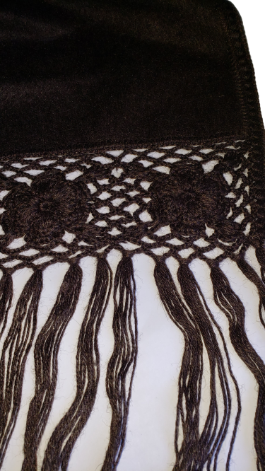 Exotic Shawl/Wrap Alpaca blend, Triangle style