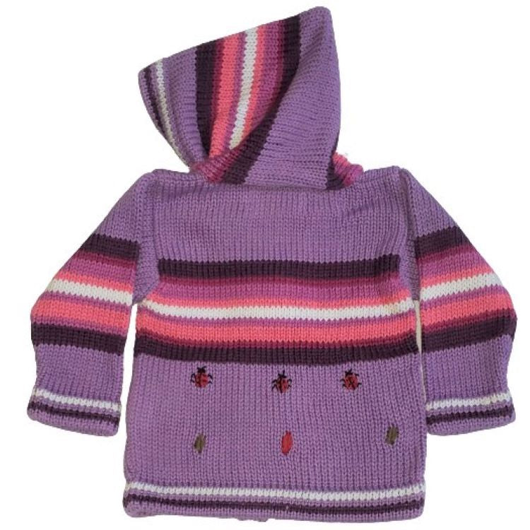 Ladybug Cotton Hooded Sweater for Children