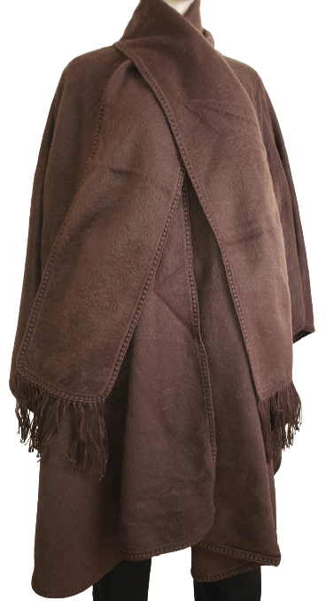 Luxury Alpaca Poncho blend, Cape Long with Scarf