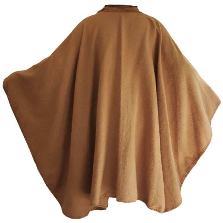 Soft Alpaca Poncho Blend, Cape Short with Scarf