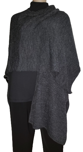Alpaca Ruana, Cape Plain -Warm & Extravagant