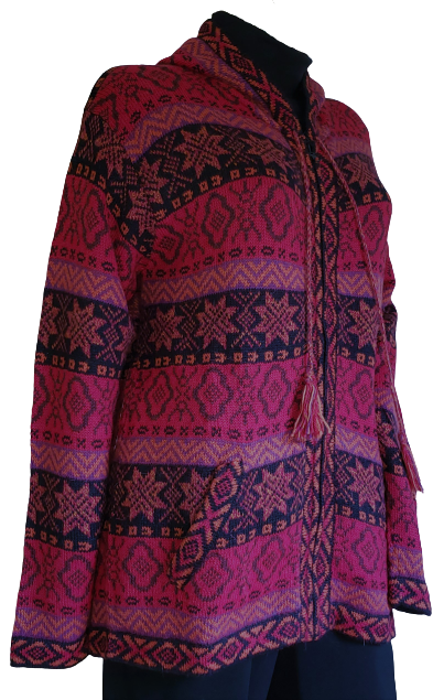 Hoodie Unisex Alpaca Full Zip Sweater
