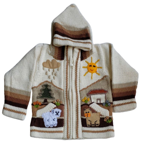 Daniel Cotton Hooded Sweater for Children