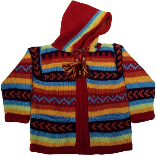 Jose Alpaca Blended Hooded Sweater for Children