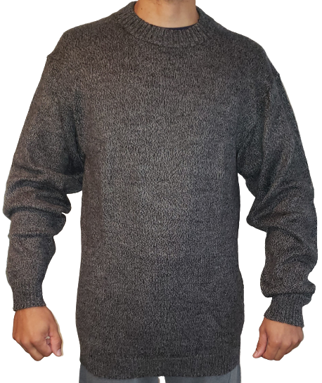 Men's Alpaca Sweater Round Neck Pullover