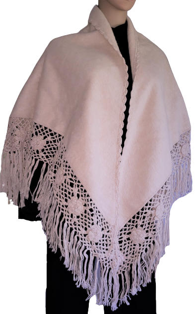 Exotic Shawl/Wrap Alpaca blend, Triangle style