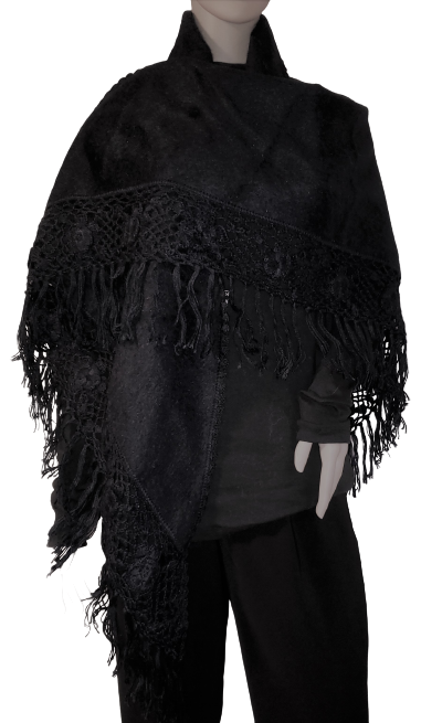 Exotic Shawl/Wrap Alpaca blend, Triangle style