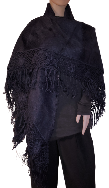 Exotic Shawl/Wrap Alpaca blend, Triangle style