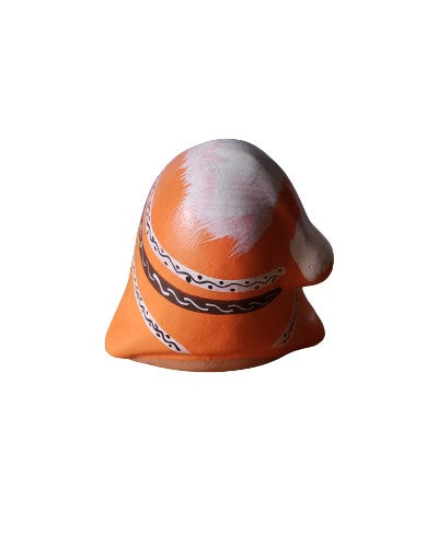 Peruvian Ceramic Hand Made Chullo Nativity-Orange