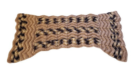 Alpaca Blended Hand Knitted Wraps/Shawls - ZigZag