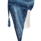 Alpaca Blended Hand Knitted Wraps/Shawls -SKY BLUE