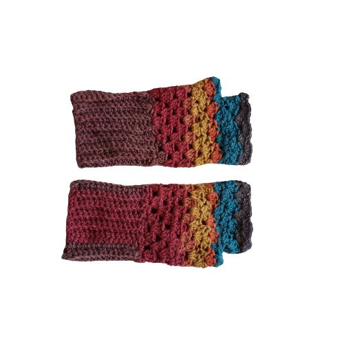 Alpaca Blended Hand Knitted Gloves - Fingerless-FALL