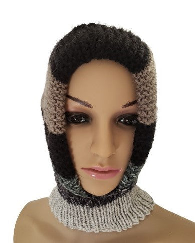 Alpaca Blended Hand Knitted Hats & Neck warmer ONE PIECE