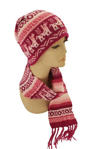 Functional Alpaca Blended Children Hat-Scarf - ONE PIECE