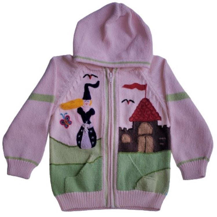 Princess Cotton Hooded Sweaters for Children