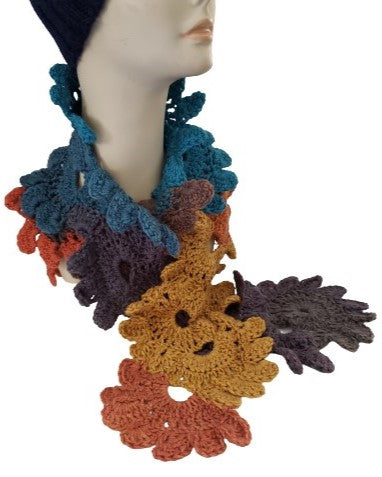 Alpaca Blended Hand Knitted Scarves-FALL