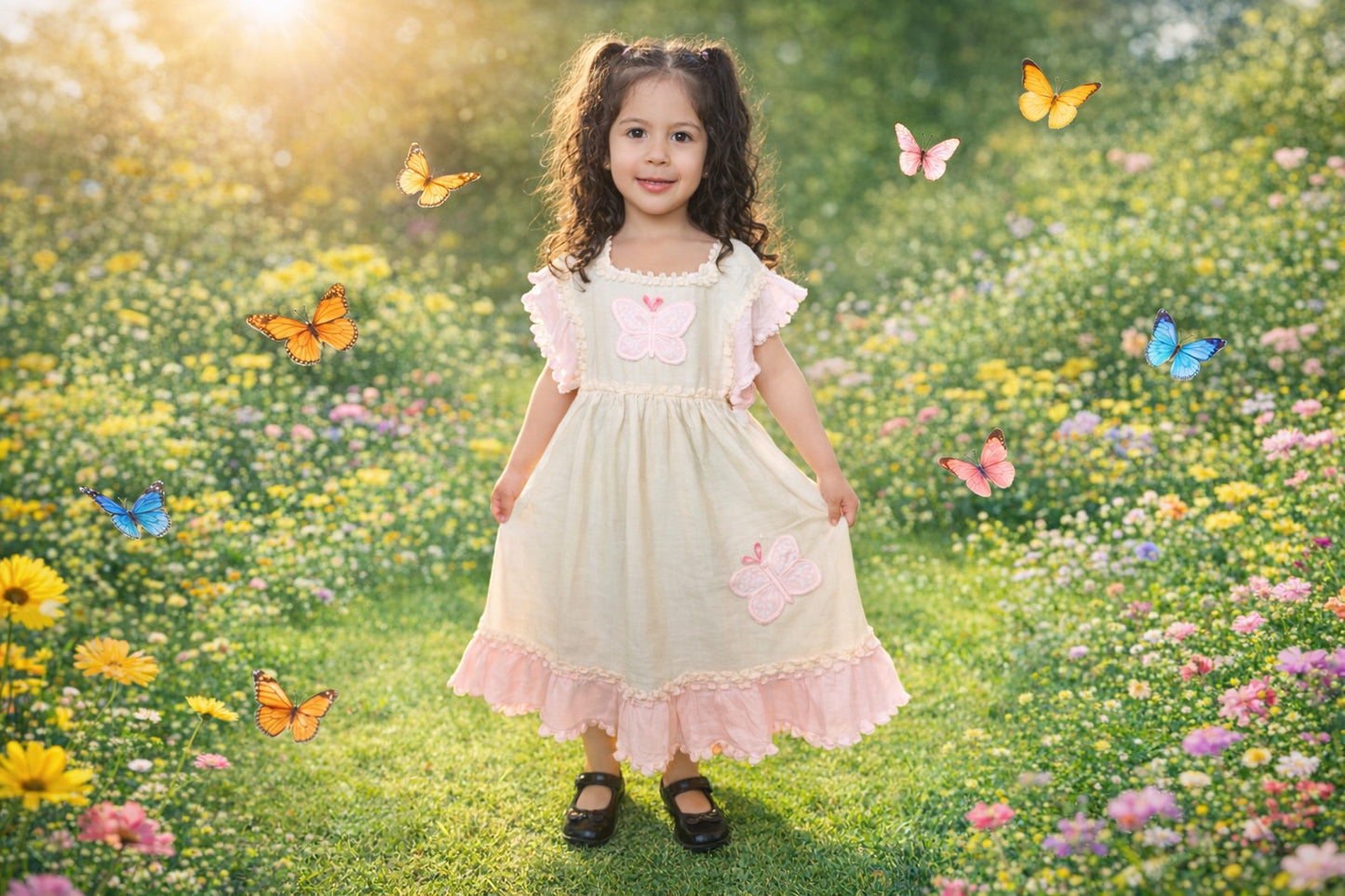 Soft Natural Organic Cotton Dresses for Girls