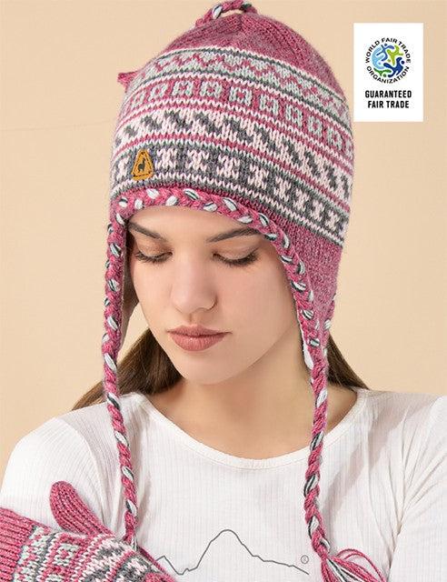 Warm Soft Alpaca Chullo Hat- UNISEX - Traditional Peruvian Winter Hat| Inka Arts LLC