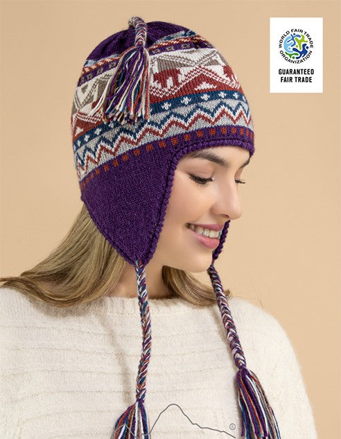 Machupicchu Alpaca Chullo - Timeless Peruvian Winter Hat/Inka Arts LLC