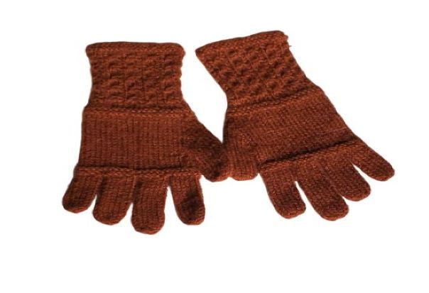 Alpaca Children Gloves - Mittens 'Hand knitted