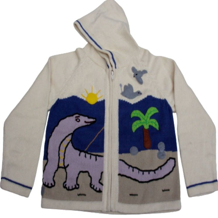 Dino Cotton Hooded Sweaters for Children