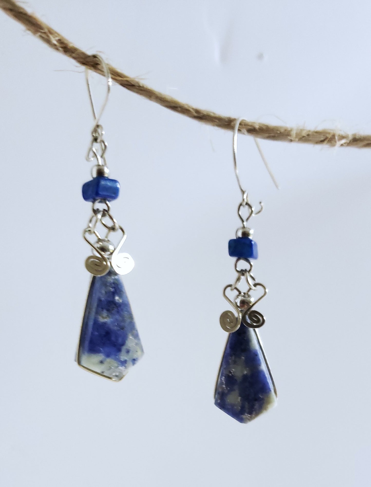 Handcrafted Necklaces Set with Natural Stone-SODALITE