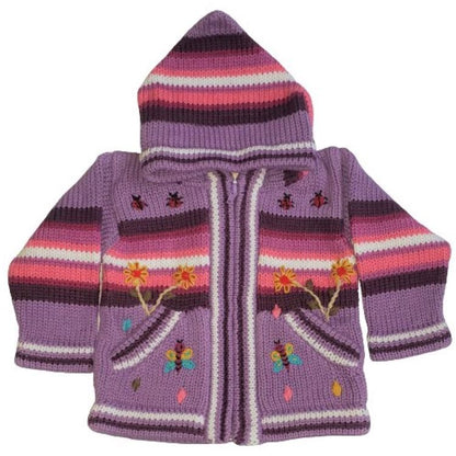 Ladybug Cotton Hooded Sweater for Children