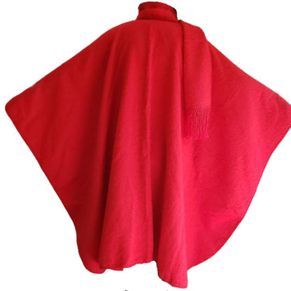 Luxury Alpaca Poncho blend, Cape Long with Scarf