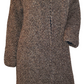 Alpaca Coat- Cardigan Knitted Honeycomb Cloak Long