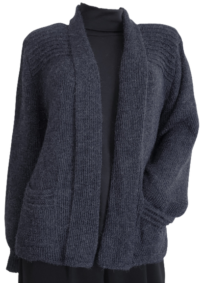 Alpaca Authentic Women's Sweater, Cardigan Blended 'Open Front