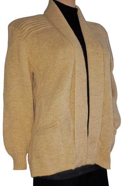 Alpaca Authentic Women's Sweater, Cardigan Blended 'Open Front