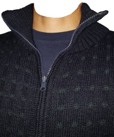 Men's Alpaca Sweater with Full Zipper-Quarter Zipper Pullover