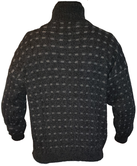 Men's Alpaca Sweater with Full Zipper-Quarter Zipper Pullover