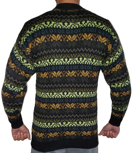 Men's Alpaca Sweater Round Neck Pullover