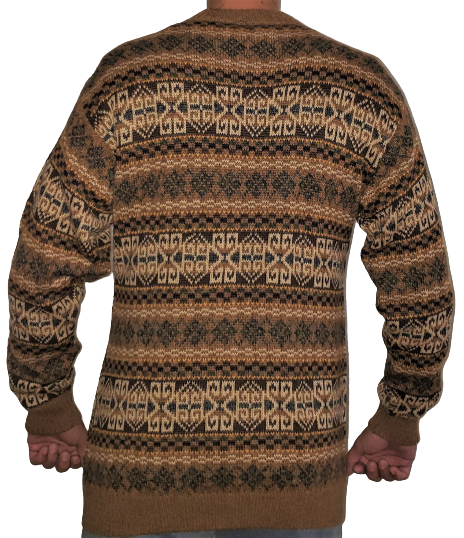 Men's Alpaca Sweater Round Neck Pullover