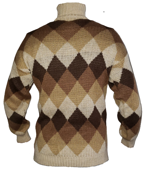 Men's Alpaca Sweater with Full Zipper-Quarter Zipper Pullover