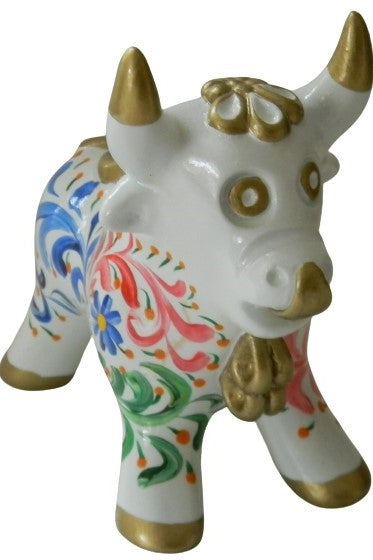 PUCARA'S BULL-TORITO DE PUCARA-HAND PAINTED CERAMIC