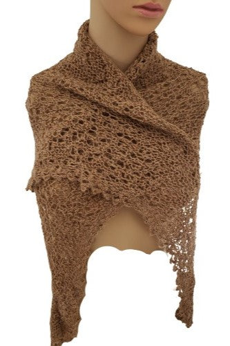 Alpaca Hand Knitted Wraps/Shawls- Lace design