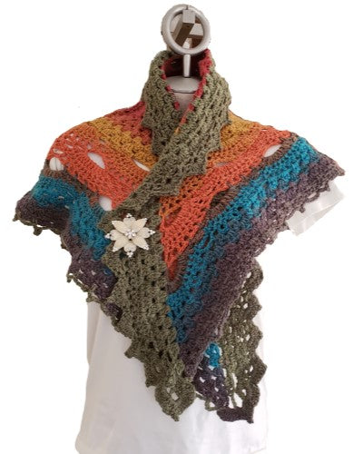 Alpaca Blended Hand Knitted Wraps/Shawls - BUTTERFLY