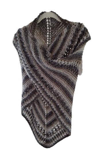 Alpaca Blended Hand Knitted Wraps/Shawls -MOUNTAIN