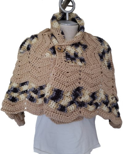 Alpaca Blended Hand Knitted Wraps/Shawls - ZigZag