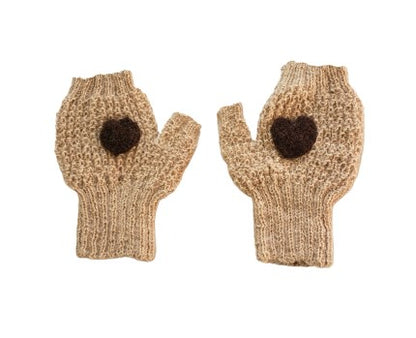 Alpaca Hand Knitted Gloves - Fingerless