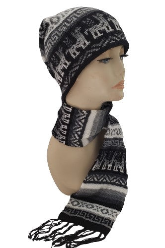 Functional Alpaca Blended Children Hat-Scarf - ONE PIECE