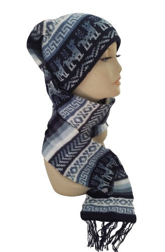 Functional Alpaca Blended Children Hat-Scarf - ONE PIECE