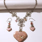 Handcrafted Necklaces Set with Natural Stone- Peruvian PINK OPAL
